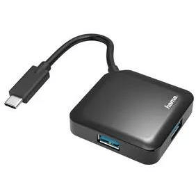 Hama USB 3.2 Gen 1 Type-C 5000 Mbit/s Interface Hub Black 200112