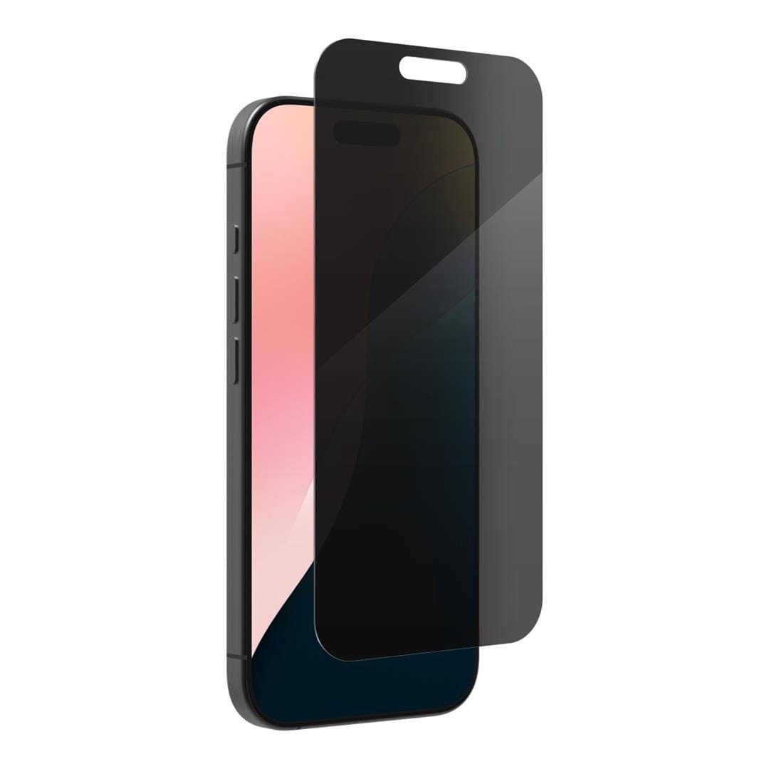 ZAGG Glass Elite Privacy Ultra-Strong Tempered Glass Screen Protector for iPhone 16 Pro 200114868