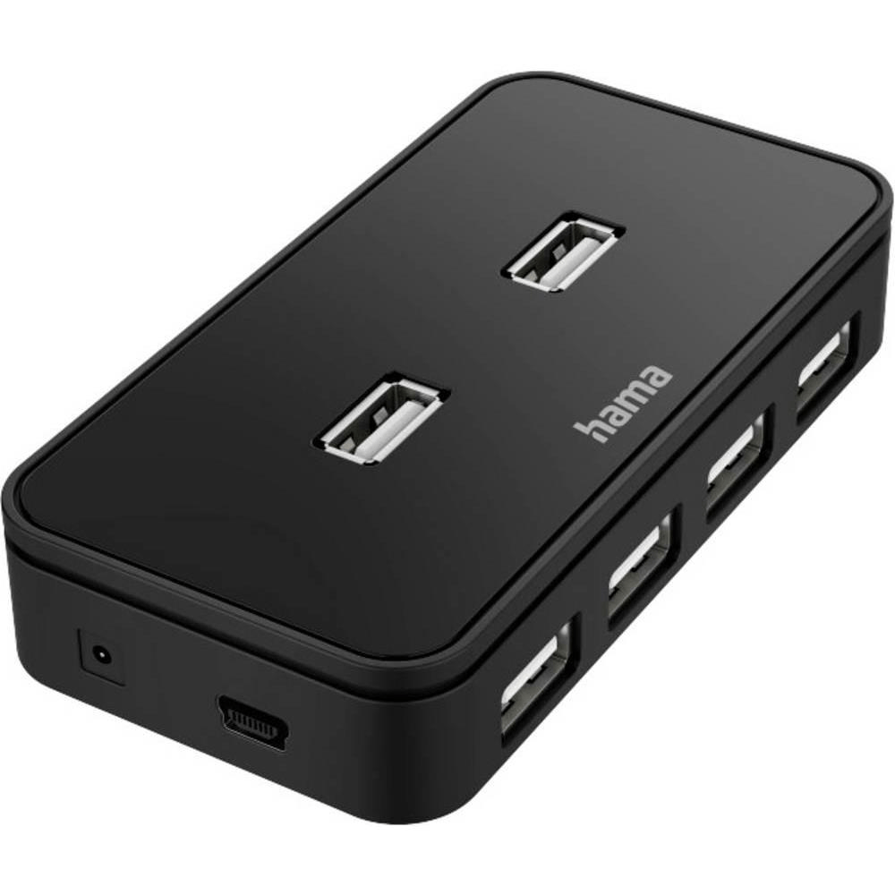 Hama USB 2.0 480 Mbit/s Interface Hub Black 200123