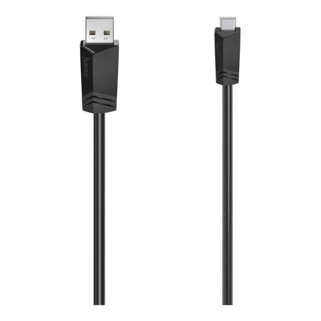 Hama Type-A to Mini-USB 2.0 Cable 75cm Black 200605