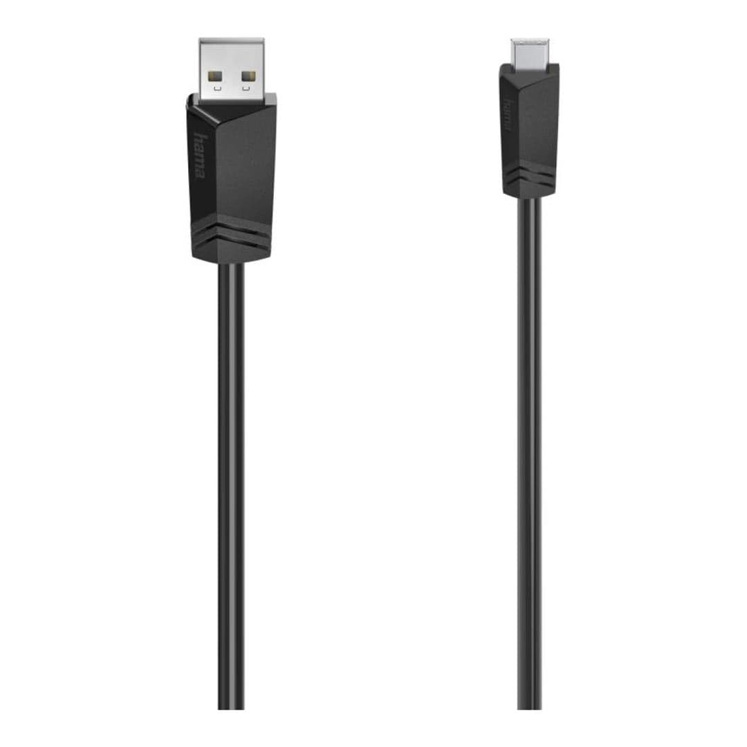 Hama Type-A to Mini-USB 2.0 Cable 1.5m Black 200606