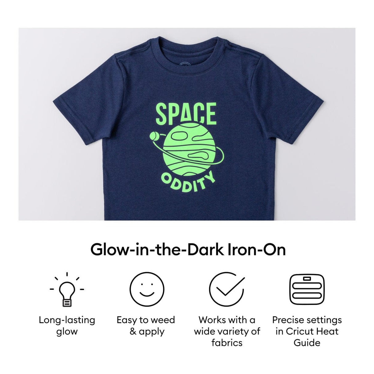 Cricut Iron-On Vinyl 30.5x61cm 1-sheet Glow in the Dark 2011330