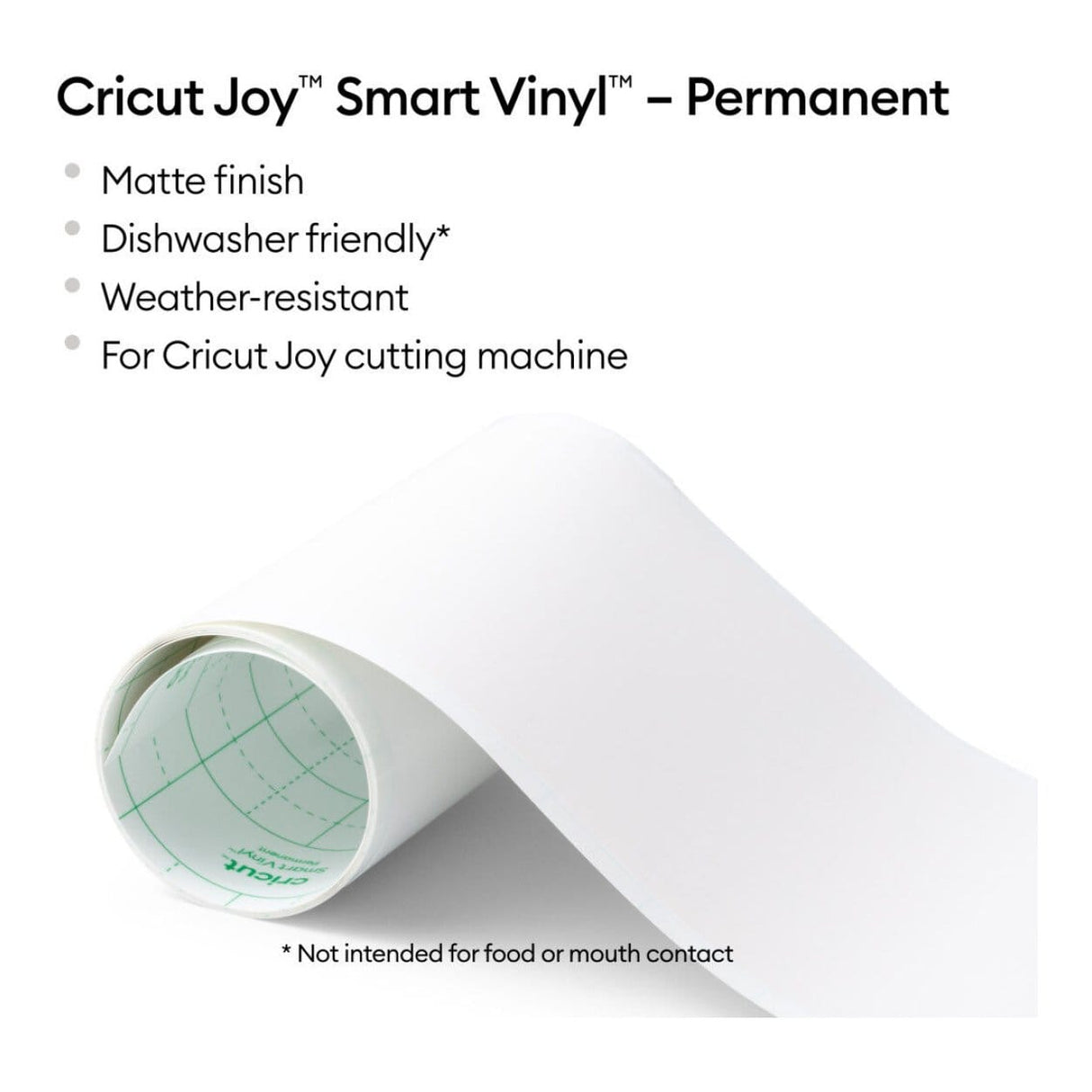 Cricut Joy Smart Vinyl Permanent 14x122cm 1-sheet Mat White 2011693