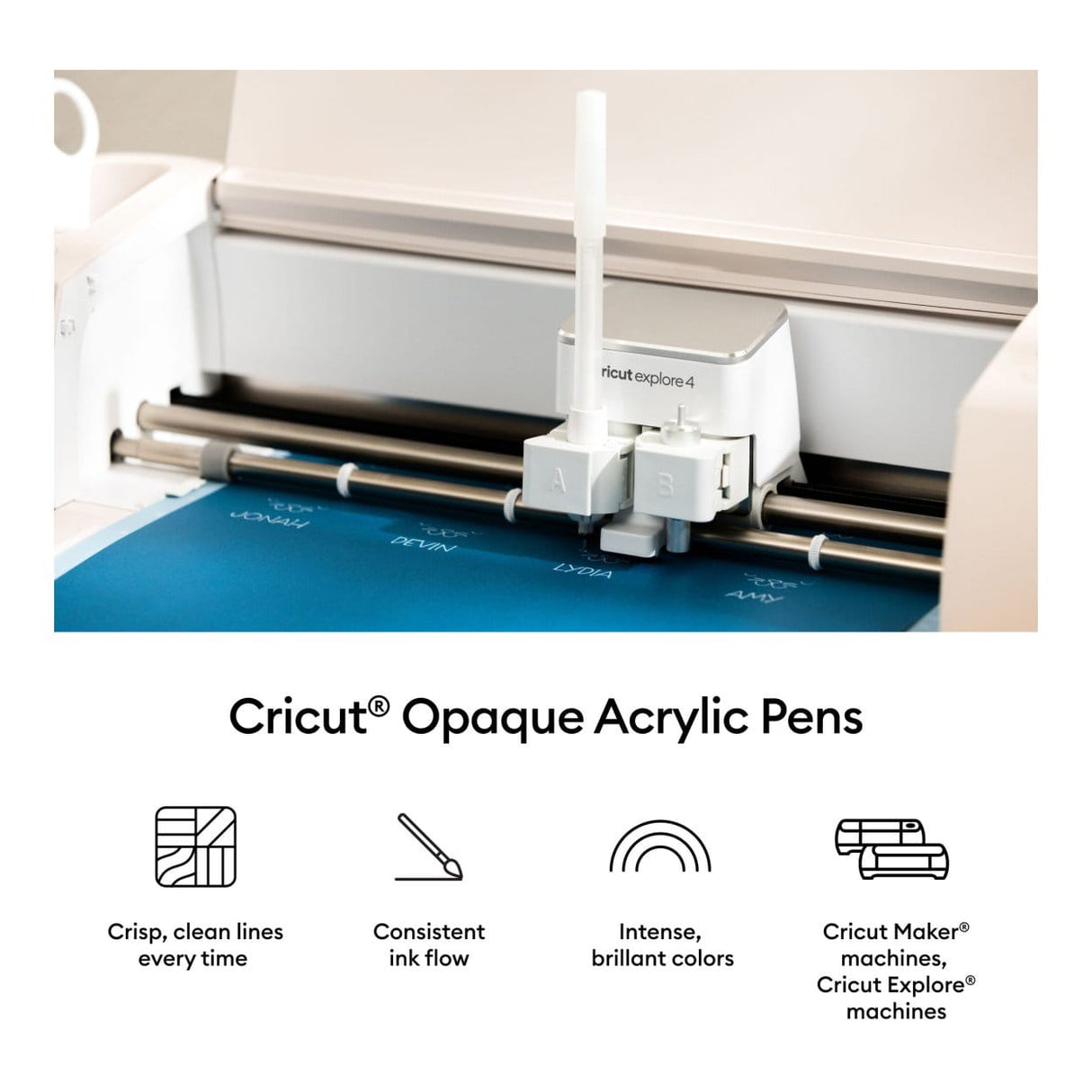 Cricut 1.0mm Acrylic Gel Pens 5-pack 2011821