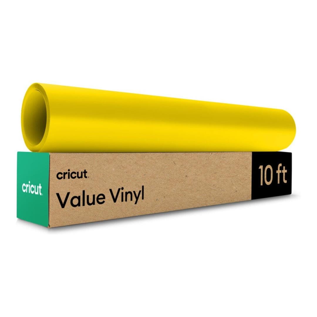 Cricut Value Vinyl Permanent 30.5cmx3m 1-sheet Yellow 2012044