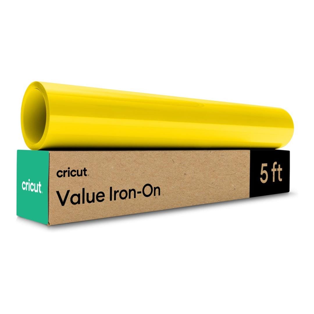 Cricut Value Iron-On Vinyl 30.5cmx1.5m 1-sheet Yellow 2012086