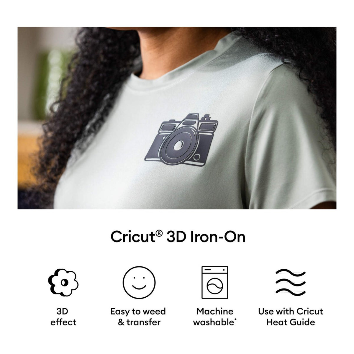 Cricut 3D Iron-On Bold Sampler 12 in x 12 in 5-pack 2012359