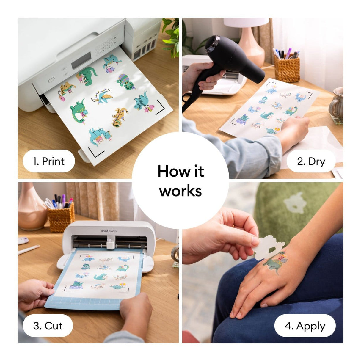 Cricut Printable Tattoo Paper A4 3-sheet Transparent 2012791