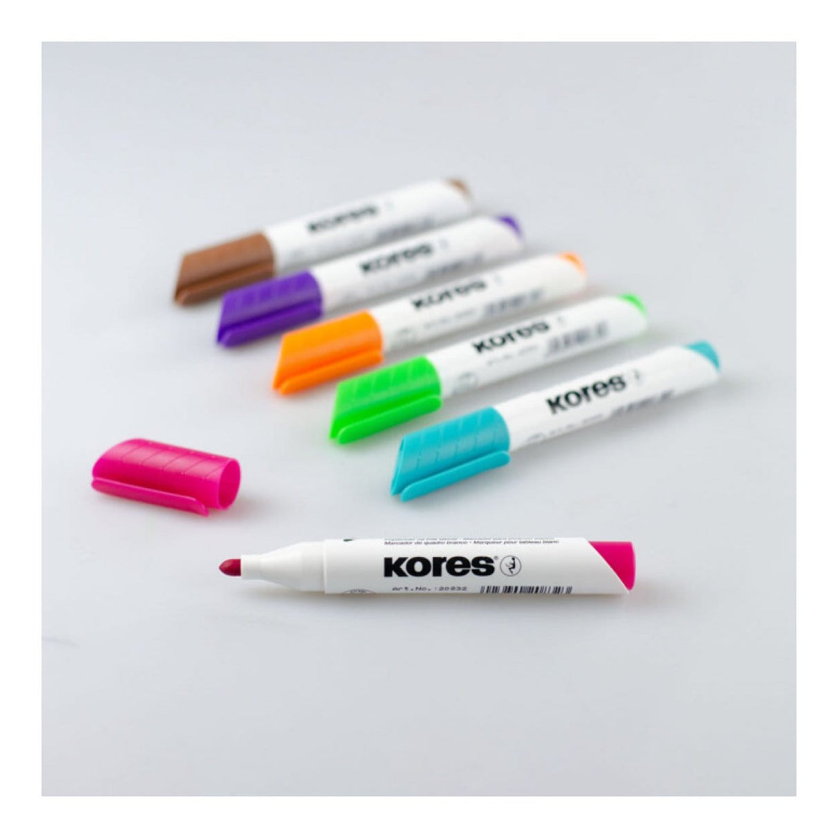 Kores K-Marker Whiteboard Marker with Bullet Tip 6-pack 20802
