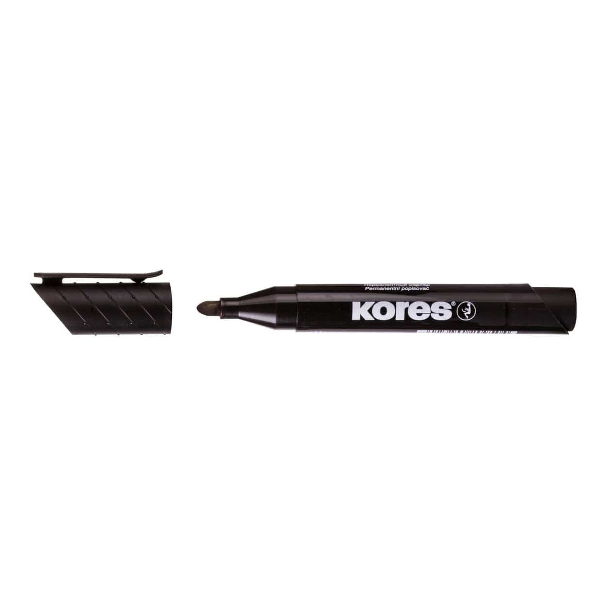Kores K-Marker Permanent Marker Bullet Tip 12-pieces Black 20930
