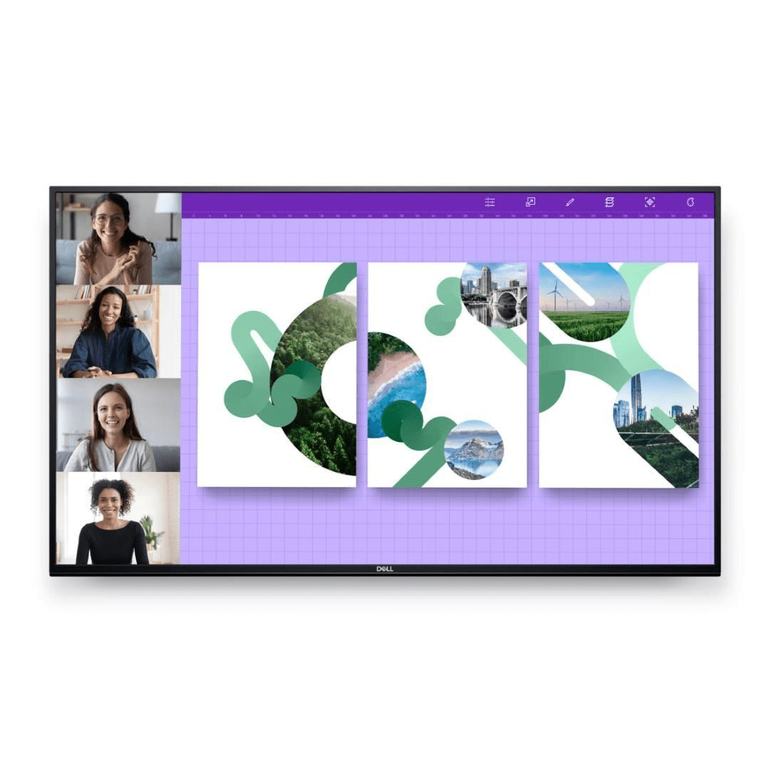 Dell P5524Q 55-inch 3840 x 2160p 4K UHD 16:9 60Hz 8ms LED VA Conference Room Monitor 210-BJKC