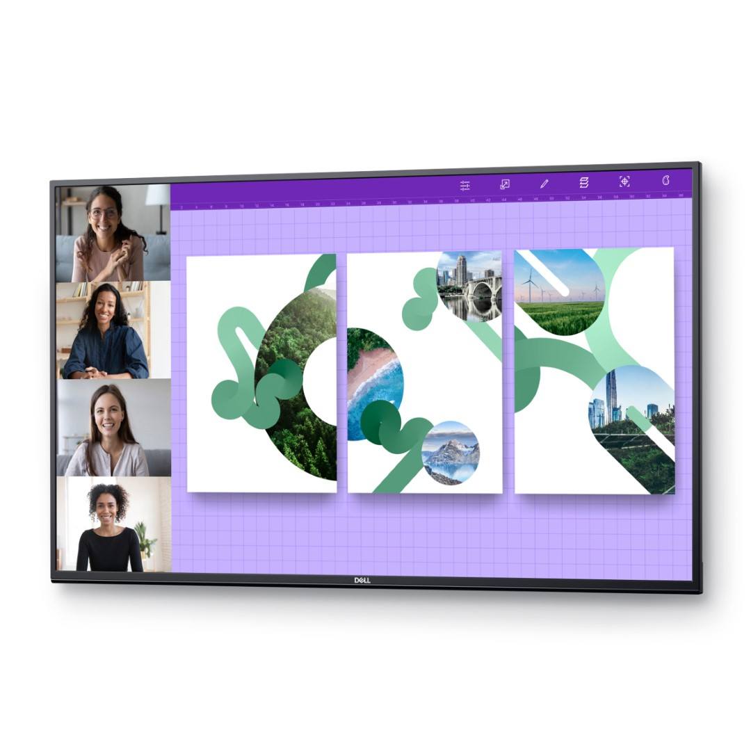 Dell P5524Q 55-inch 3840 x 2160p 4K UHD 16:9 60Hz 8ms LED VA Conference Room Monitor 210-BJKC