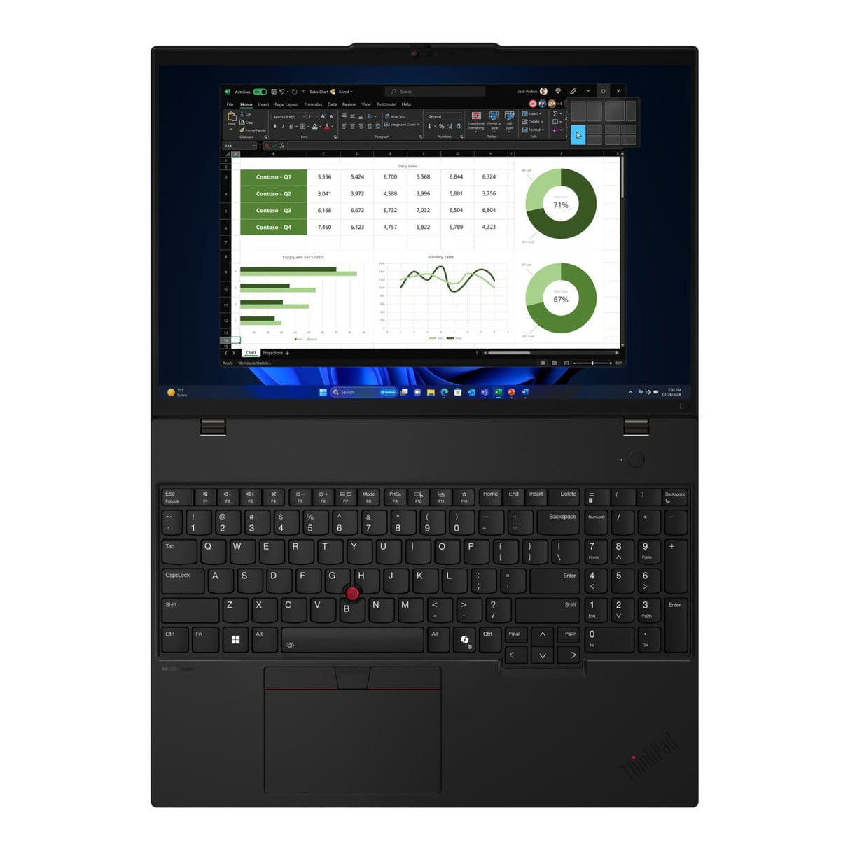 Lenovo ThinkPad L16 G1 16-inch WUXGA Laptop - Intel Core Ultra 7 155U 512GB SSD 16GB RAM Win 11 Pro