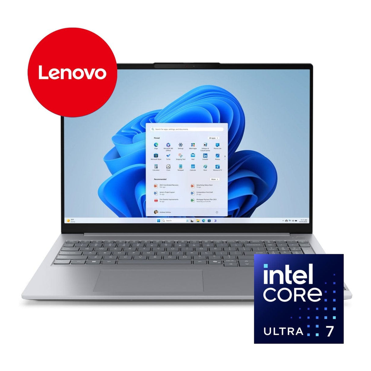 Lenovo ThinkBook 16 G8 IAL 16-inch WUXGA AI Laptop - Intel Core Ultra 7 255H 1TB SSD 16GB RAM Win 11 Pro