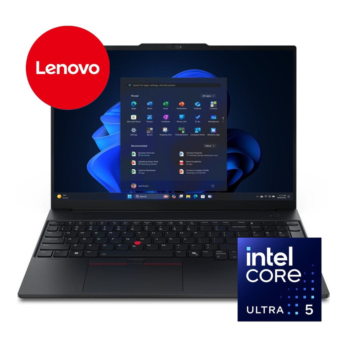 Lenovo ThinkPad E16 G3 16-inch WUXGA AI Laptop - Intel Core Ultra 5 225U 512GB SSD 16GB RAM Win 11 Pro