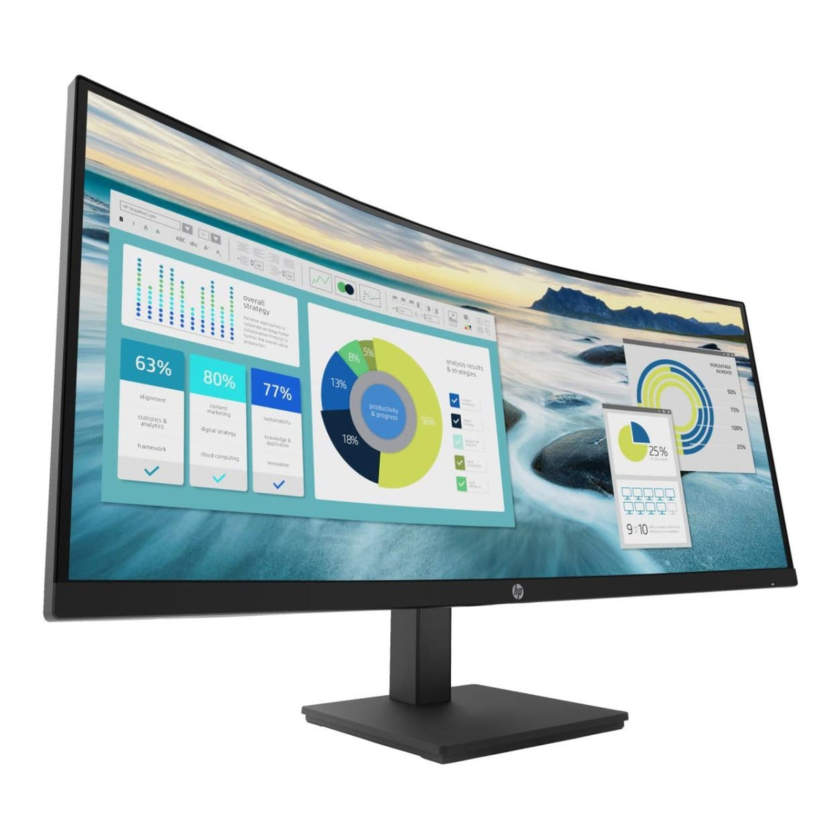 HP P34hc G4 34-inch 3440 x 1440p WQHD 21:9 100hz 5ms VA Curved Monitor 21Y56AA