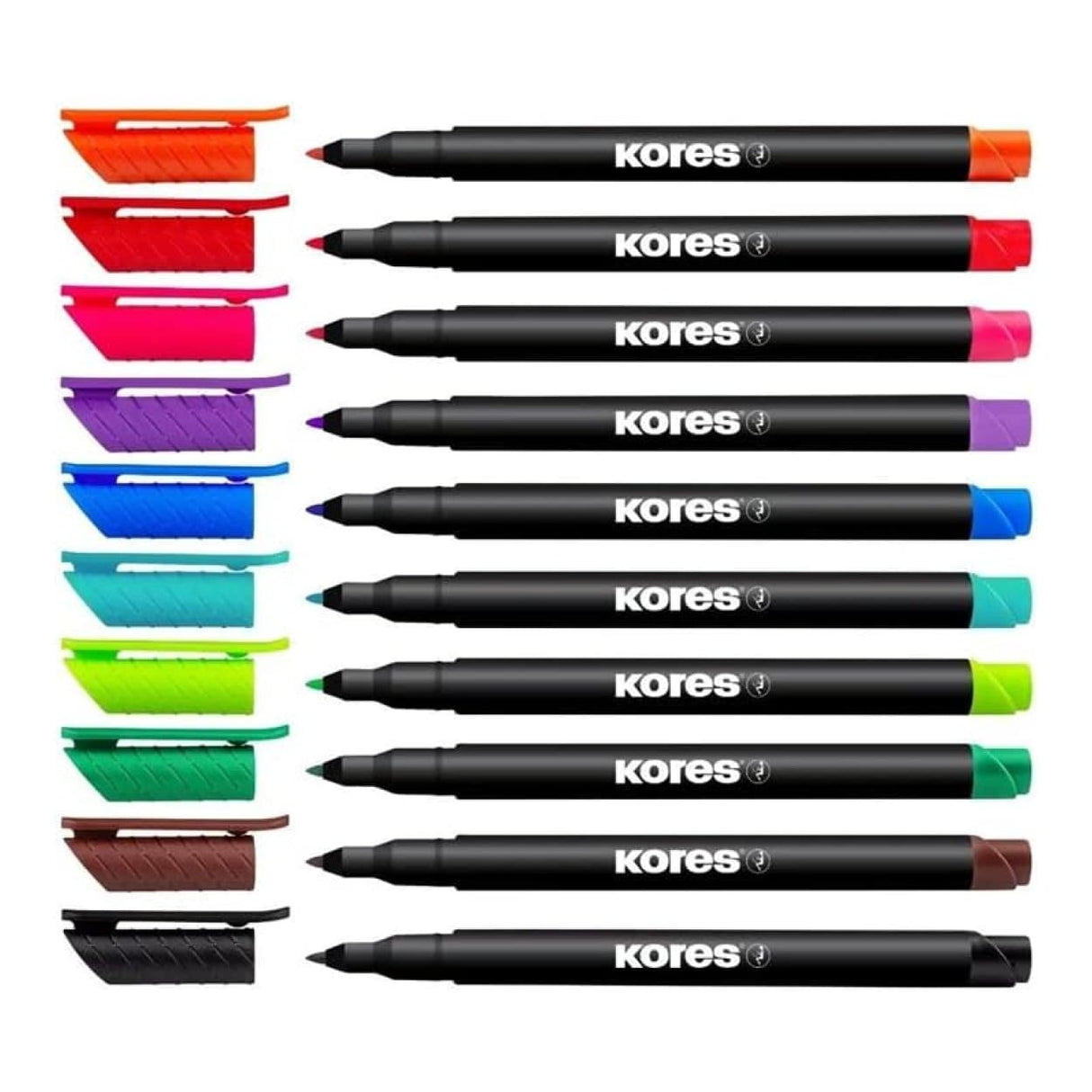 Kores K-Marker P1 Fine Tip Permanent Marker 10-pack 22141