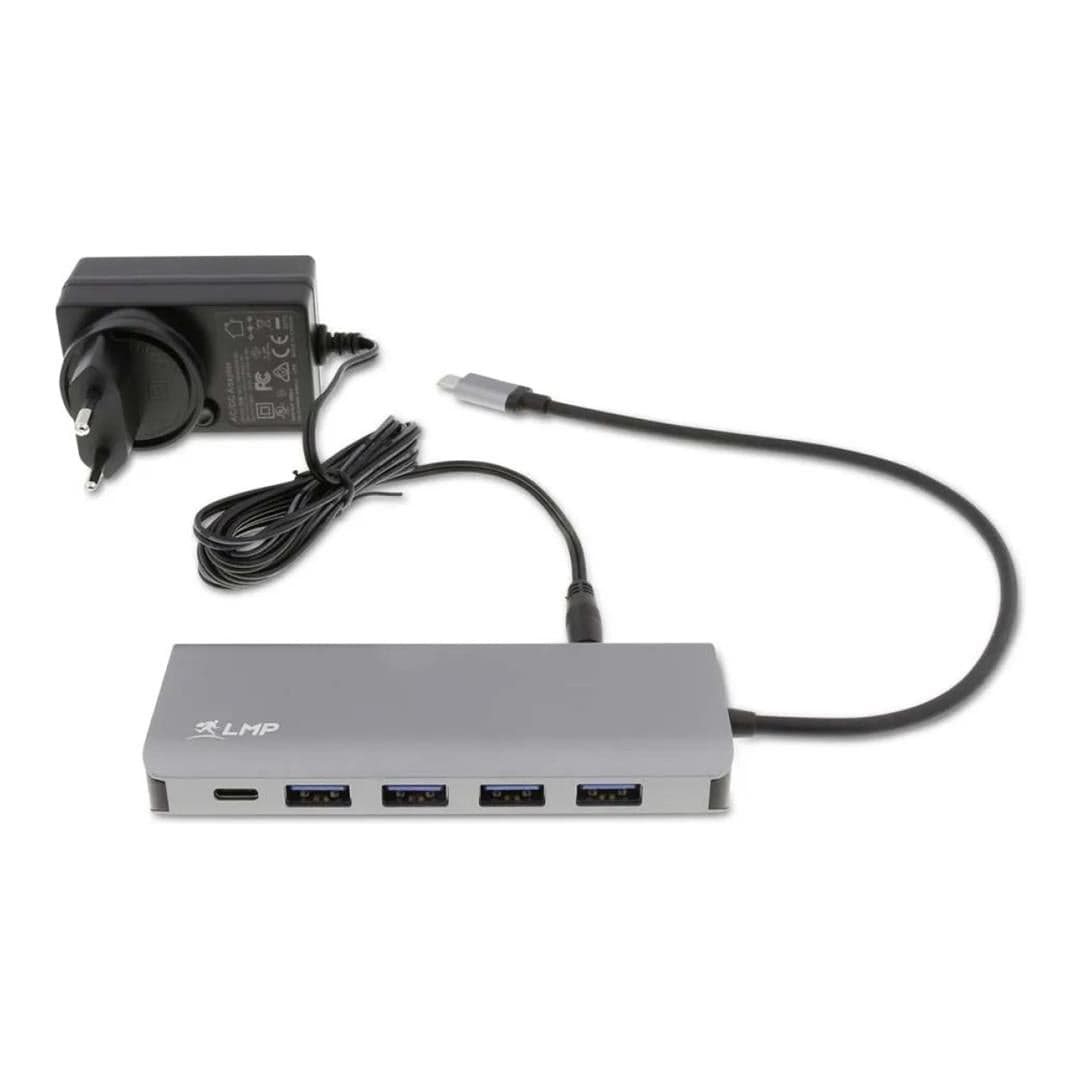LMP 7-in-1 Type-C Hub with 36W External Power Supply Grey 22366