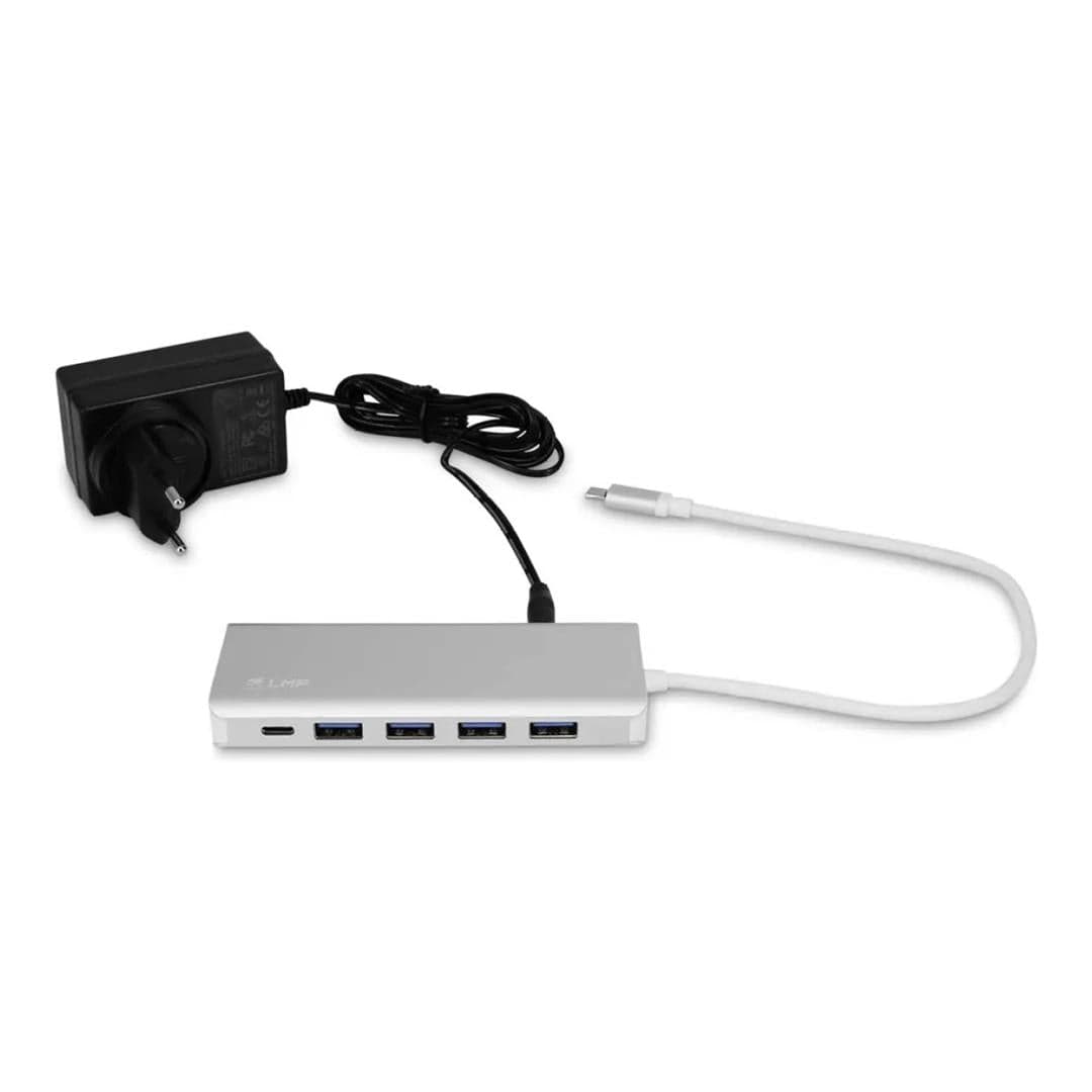 LMP 7-in-1 Type-C Hub with 36W External Power Supply Silver 22700
