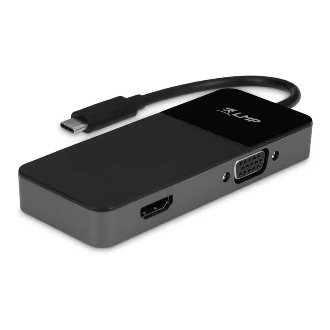 LMP 2-in-1 Type-C Dual Adapter Black 24174