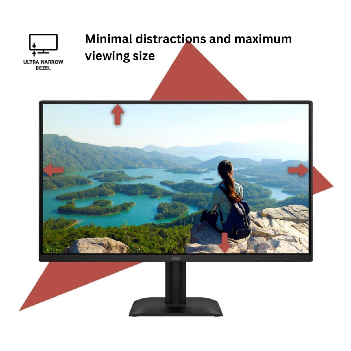 AOC 24E40L 23.8-inch 1920 x 1080p FHD 16:9 144Hz 0.5ms LED IPS Circular Polarized Monitor