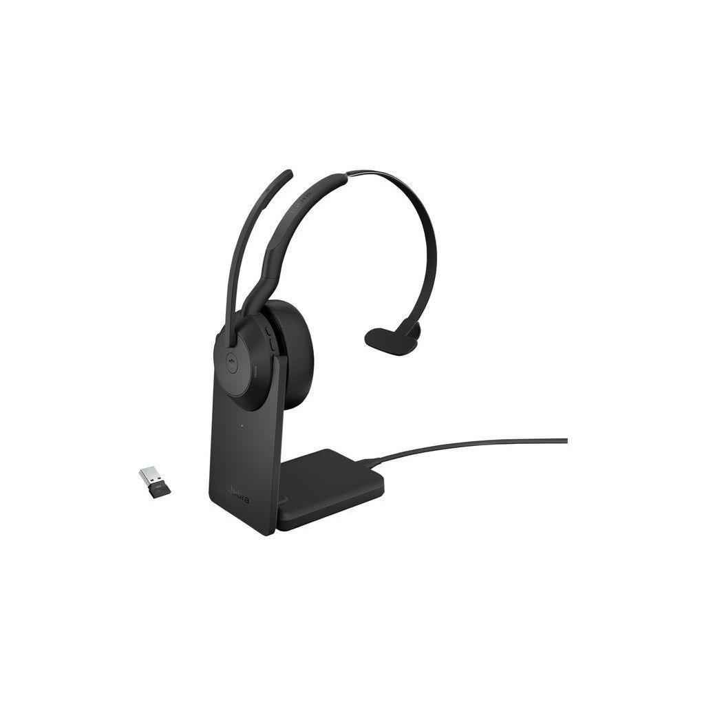 Jabra Evolve2 55 Wireless Mono Headset with Stand Black 25599-899-989