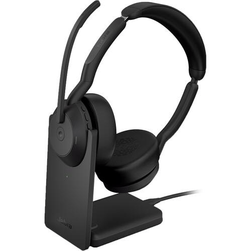 Jabra Evolve2 55 Wireless Stereo Headset with Stand 25599-999-989