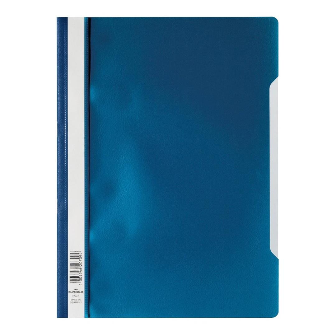Durable Clear View A4 Project Folder Document File 50-pack Blue 257306