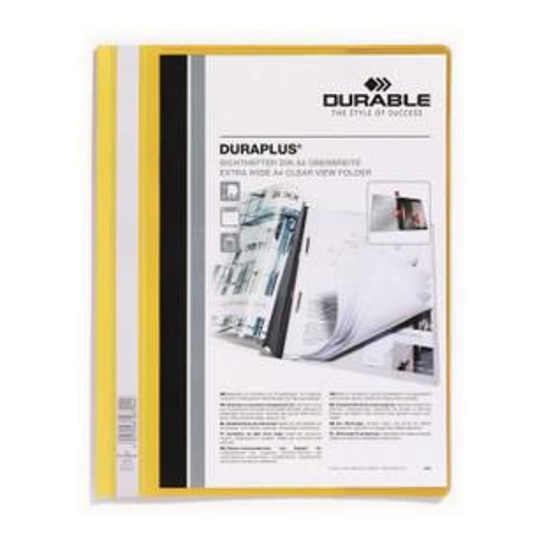 Durable DURAPLUS A4 Project Document File Folder 25-pack Yellow 257904