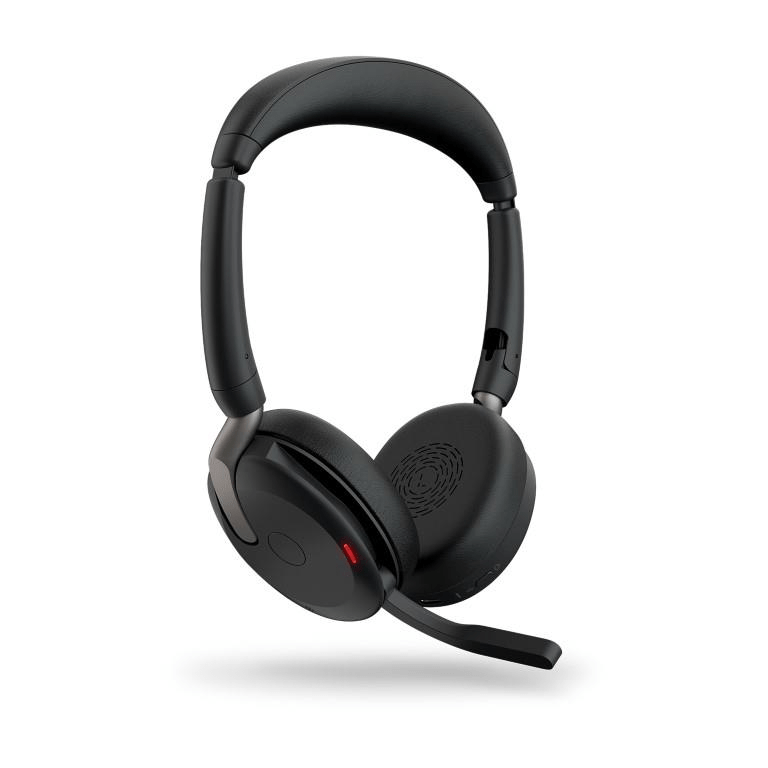 Jabra Evolve2 65 Flex Link380a UC Stereo Headsets with Wireless Charging 26699-989-989