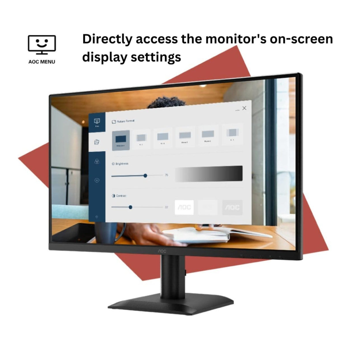 AOC 27E40L 27-inch 1920 x 1080p FHD 16:9 144Hz 0.5ms LED IPS Circular Polarized Monitor