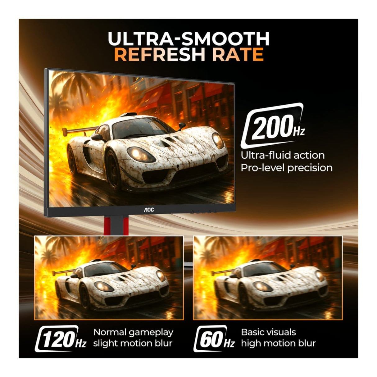 AOC 27G4H 27-inch 1920 x 1080p FHD 16:9 200Hz 0.3ms LED IPS Gaming Monitor