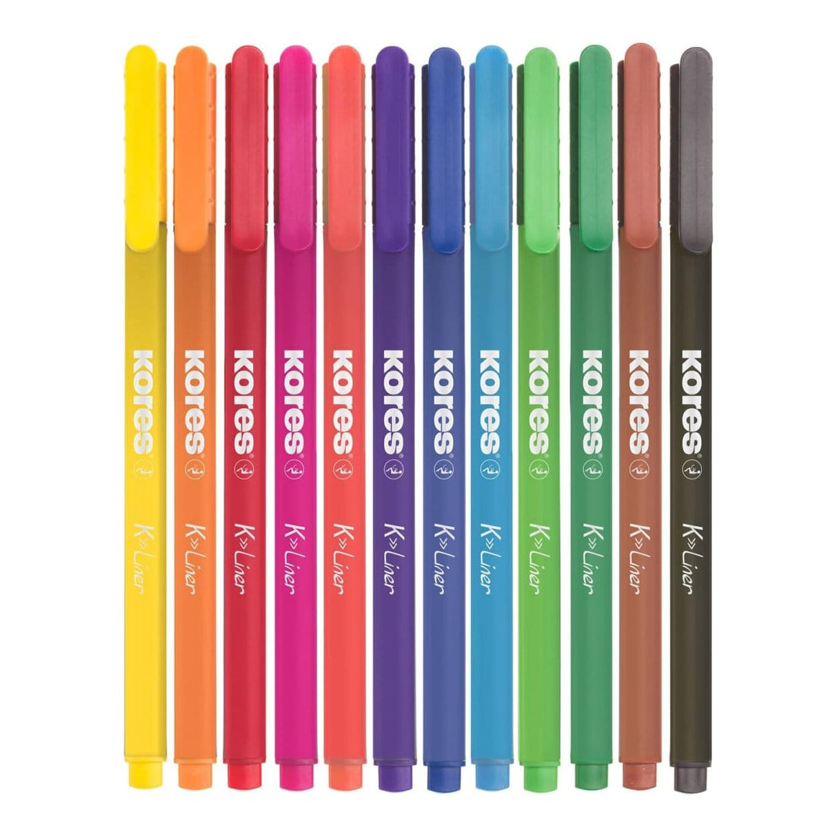 Kores 0.4mm K-Liner Metal Tip Fineliner 12-pack 28112