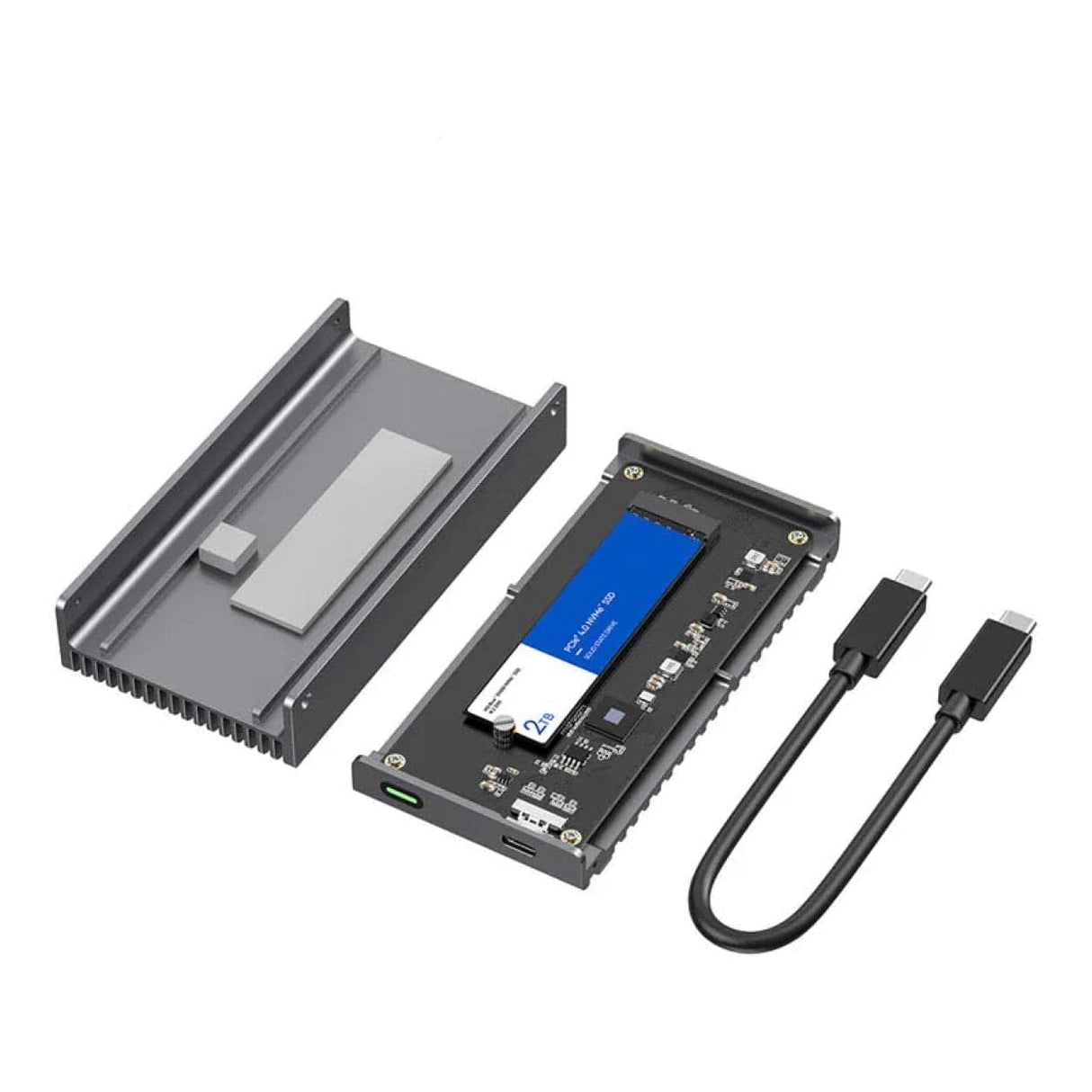 LMP DataFlash USB4 NVMe Storage Enclosure Grey 28217