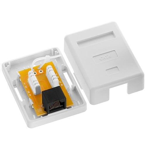 Netix RJ45 CAT6 Surface Mount Box 29-0021