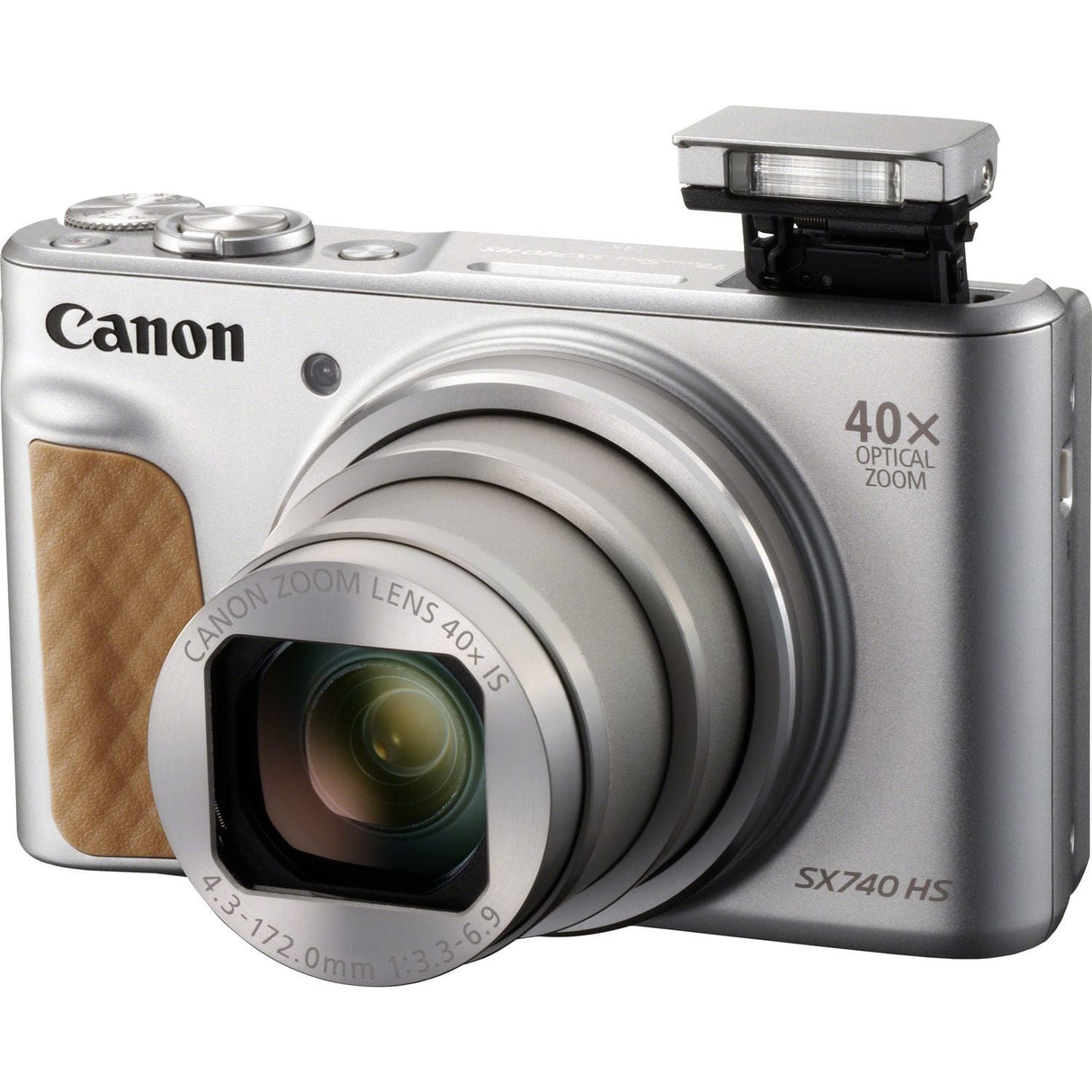Canon PowerShot SX740 HS 20.3 MP Compact Camera Brown Silver 2956C022