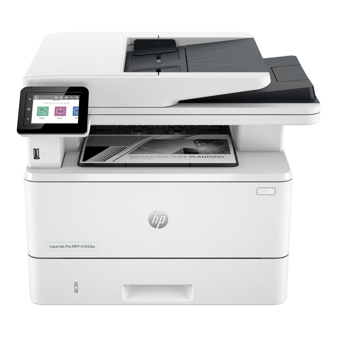 HP LaserJet Pro 4103dw A4 Multifunction Mono Laser Printer 2Z627AOPEN (Open Box)