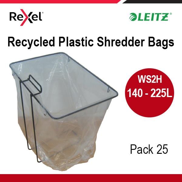 Rexel Shredder Bag for 140 to 225 Litre Bin 25-pack 300097