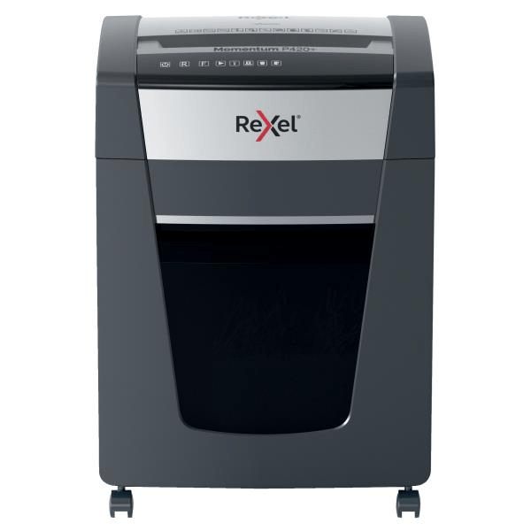 Rexel Momentum P420+ Jam Free Cross Cut Paper Shredder 301087