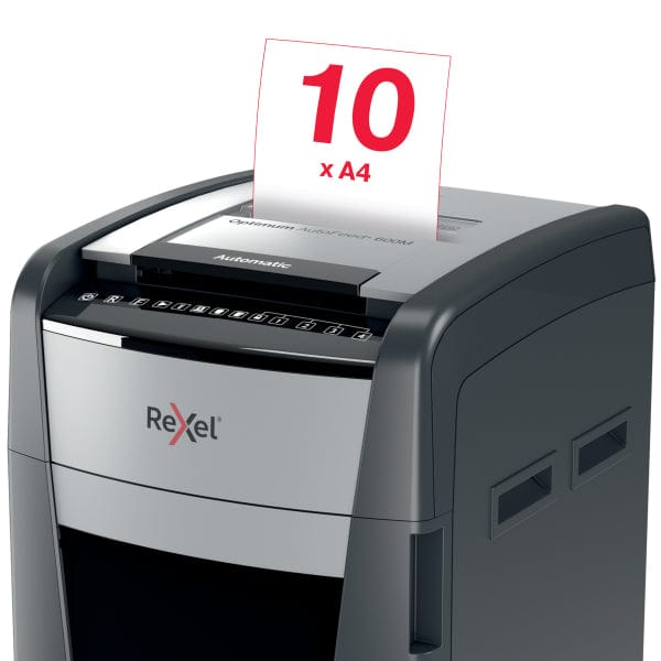 Rexel Optimum AutoFeed+ 600M P5 Micro Cut Paper Shredder