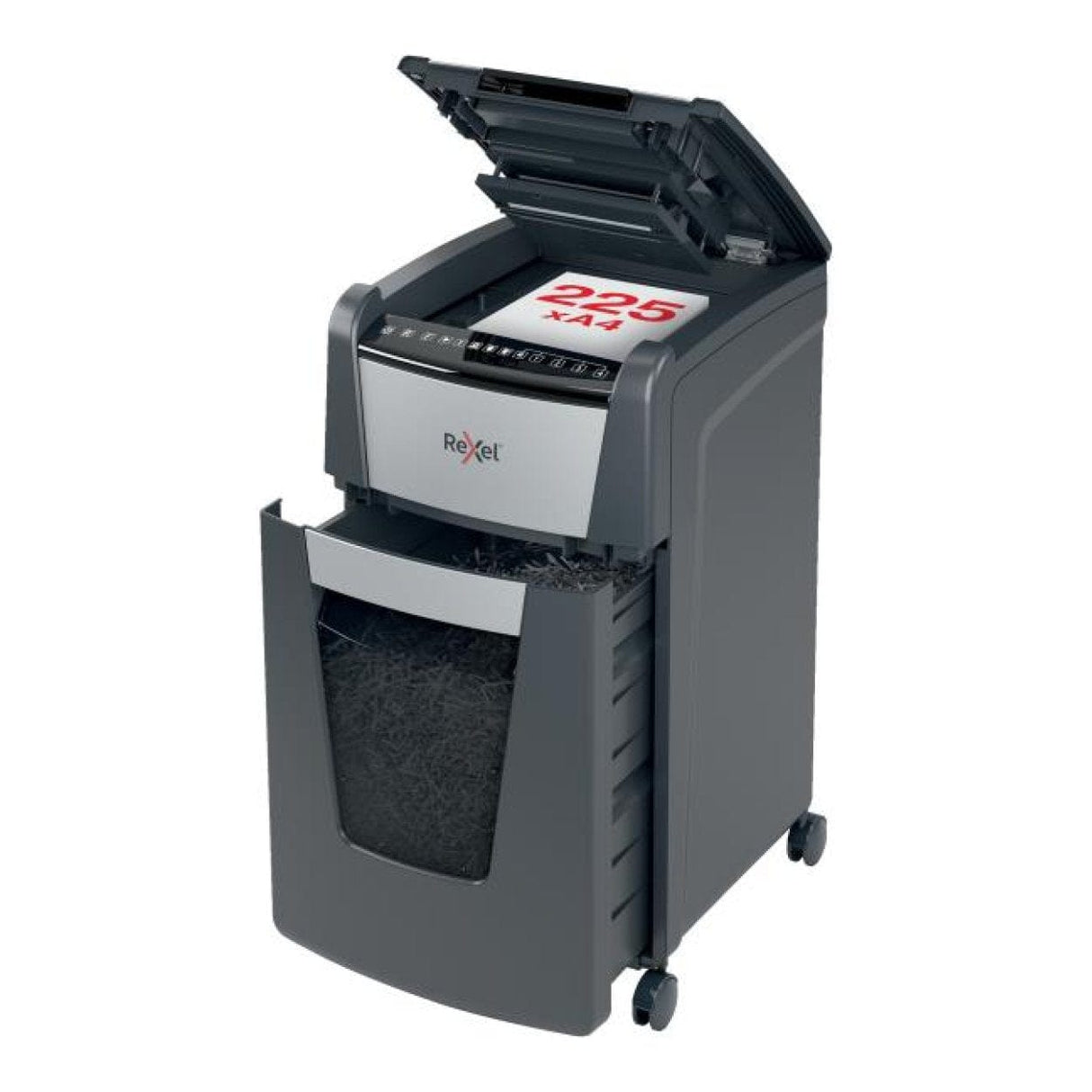 Rexel Optimum AutoFeed+ 225M Automatic Micro Cut P4 Paper Shredder 301450
