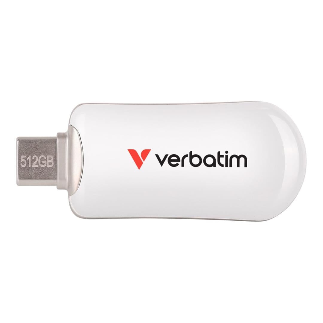 Verbatim Plectra 512GB USB-C Flash Drive - White 30231