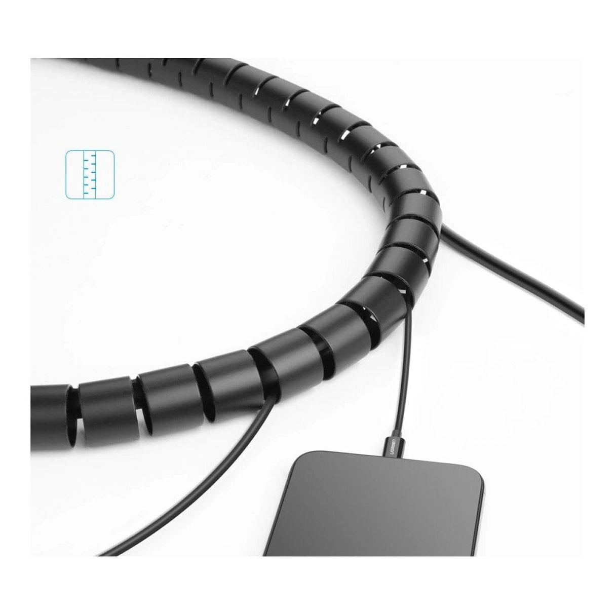 Ugreen LP121 3m Spiral Tube Cable Organizer - Black 30819