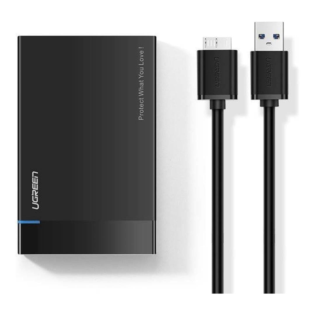 Ugreen 6TB HDD SSD Disk Housing 2.5-inch SATA USB-A Micro USB 5 Gbp/s Enclosure 30848