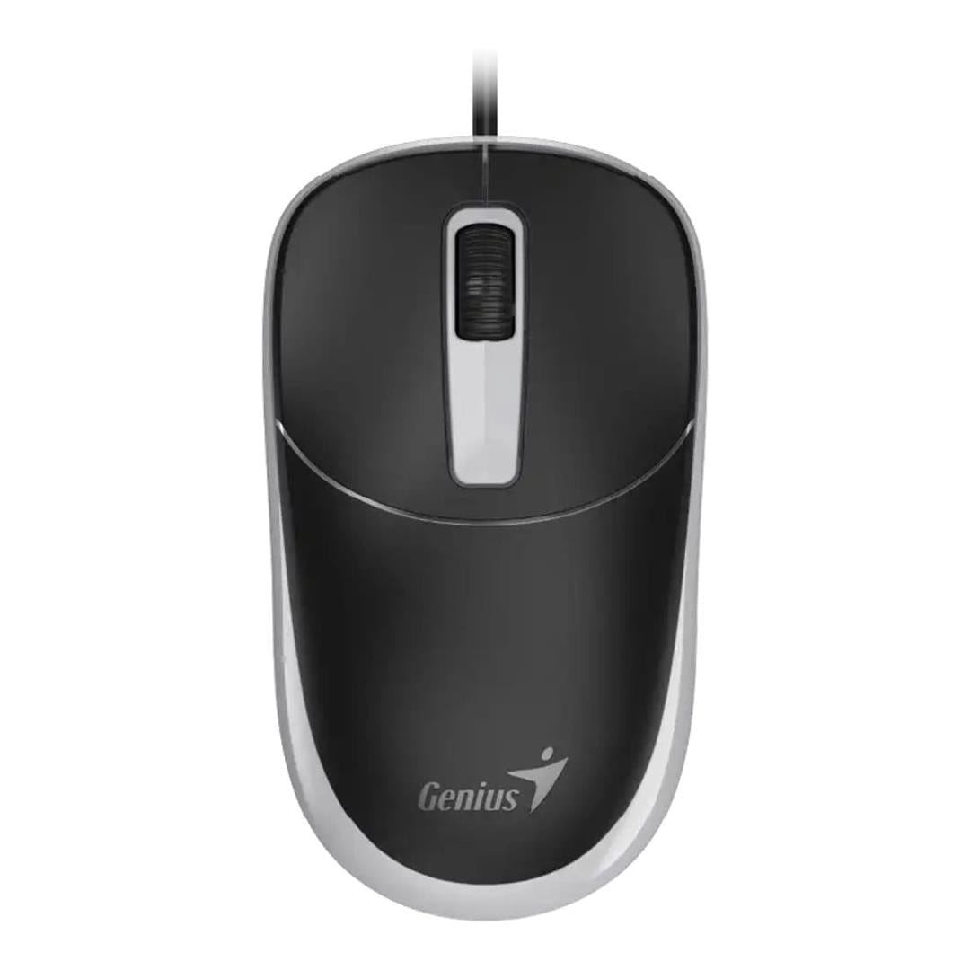 Genius DX-123 USB Wired Optical Mouse Black and Grey 31010033403