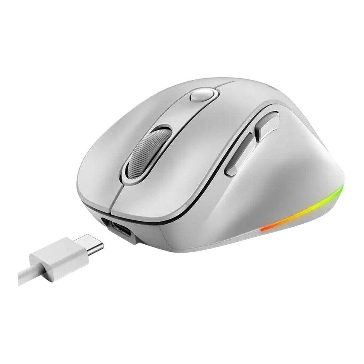 Genius Ergo 9000S Pro Wireless Bluetooth Rechargeable Mini Ergo Silent Mouse Silver 31030039402