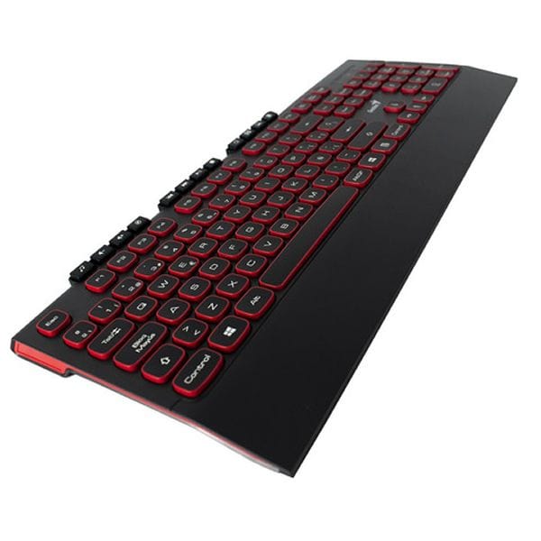 Genius SlimStar 280 Wired USB Multimedia Keyboard – Black/Red 31310012402