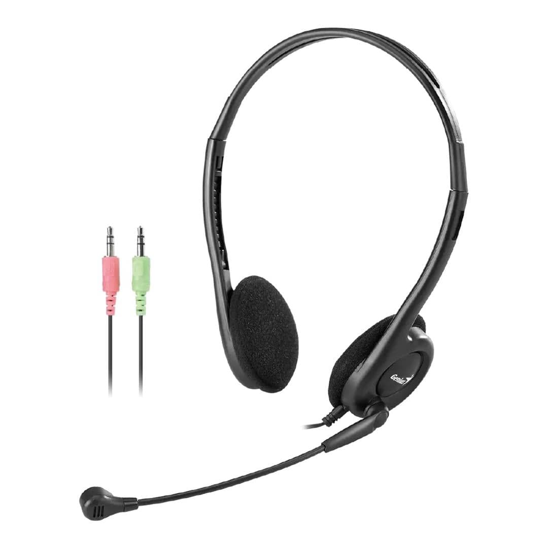 Genius HS-200C 3.5mm Audio Jack Headset with Mic Black 31710151104
