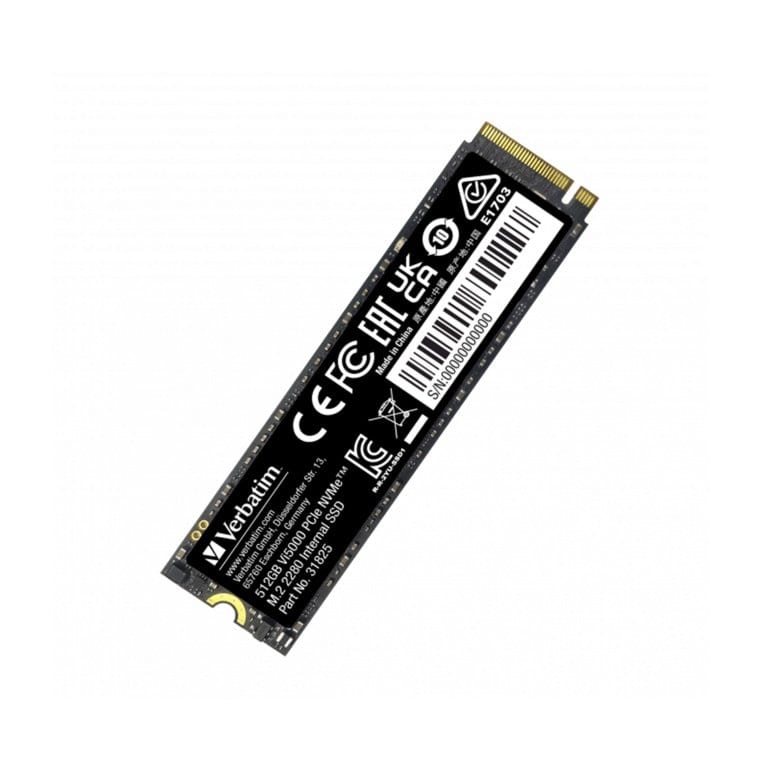 Verbatim Vi5000 512GB M.2 2280 PCIe Gen 4x4 NVMe Internal SSD 31825