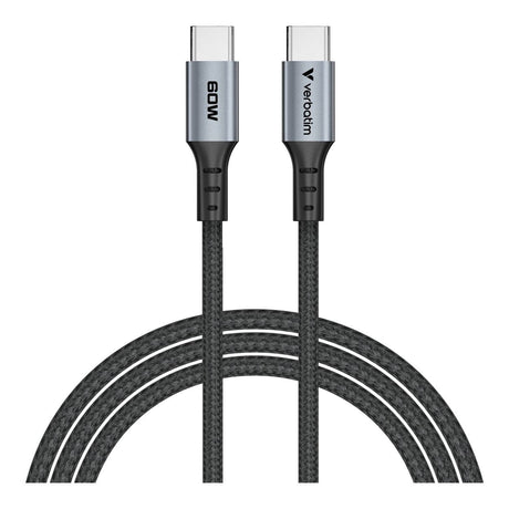 Verbatim 1.2m USB-C to USB-C 60W Sync & Charge Cable Black 31845